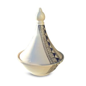 Tajine en ceramique modèle Berbère Bleue – 30cm