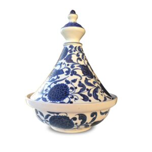 Plat à Tajine modèle Fleure Bleue – 30cm