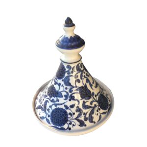 Plat à Tajine modèle Fleure Bleue – 30cm