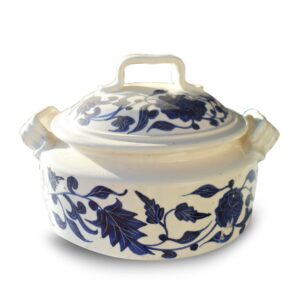 Soupière céramique fleure bleue 22 cm