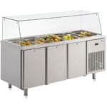 saladette 3 portes avec vitrine