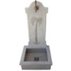 Fontaine murale pour jardin en marbre FMM02