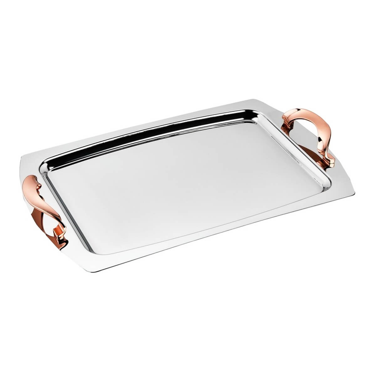 plateau de service rectangulaire inox 18/10