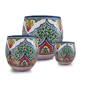 Set 3 Pots de fleur intérieur en céramique PI01