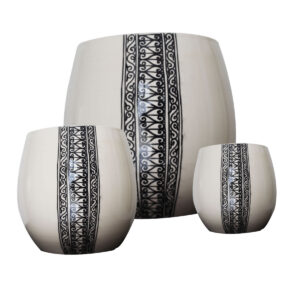 Cache Pot en céramique pour intérieur – 3Pcs