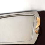 plateau inox rectangulaire OZlife 45 x 32 cm