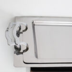 set 2 Plateaux en inox rectangulaire simple motif 