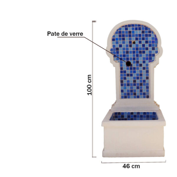 fontaine murale en pate de verre FM13