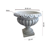 vasque de jardin en beton pour fleur LBF034