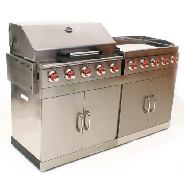 Barbecue et plancha gaz super pro 10