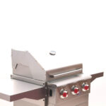 barbecue au gaz 3 bruleurs en acier inoxydable