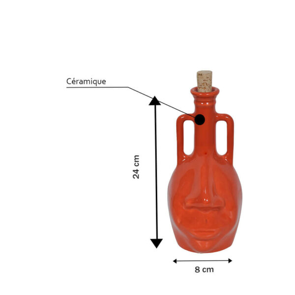 bouteille en ceramique modèle bobo face 500ml