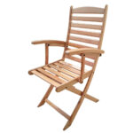 Chaise pliante étoile en bois blenz 