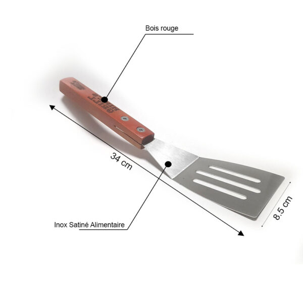 Spatule barbecue en inox mike's grill 34cm