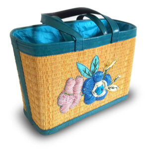 Sac à main en smar motif Fleure Bleue SFB07