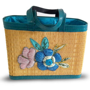 Sac à main en smar motif Fleure Bleue SFB07