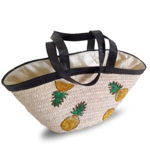 couffin paille ensemble d’ananas EA03