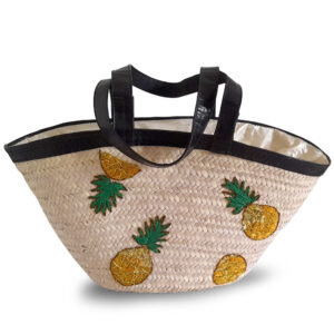 couffin paille ensemble d’ananas EA03