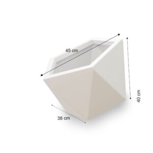 Pot en résine gamme Socco 3D incliné