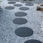 Pas japonais rond beton