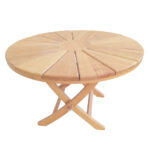 Table basse ronde pliante soleil Ø80cm TB005